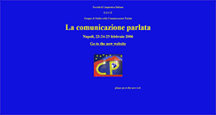 Desktop Screenshot of comunicazioneparlata.unior.it