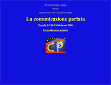 Tablet Screenshot of comunicazioneparlata.unior.it